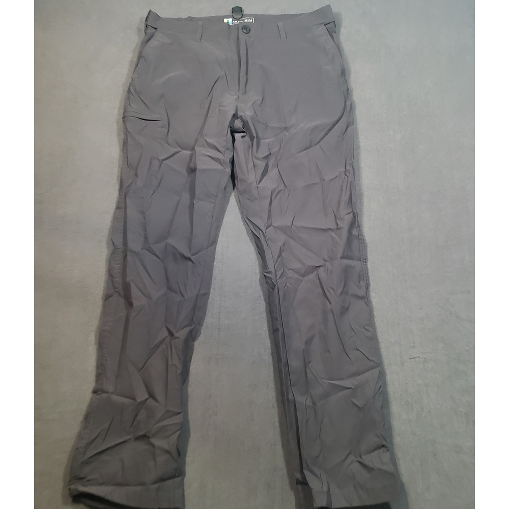 UB Tech Classic Fit Pants Mens 36x34 Gray‎ Nylon Spandex Stretch Outdoor Hiking
